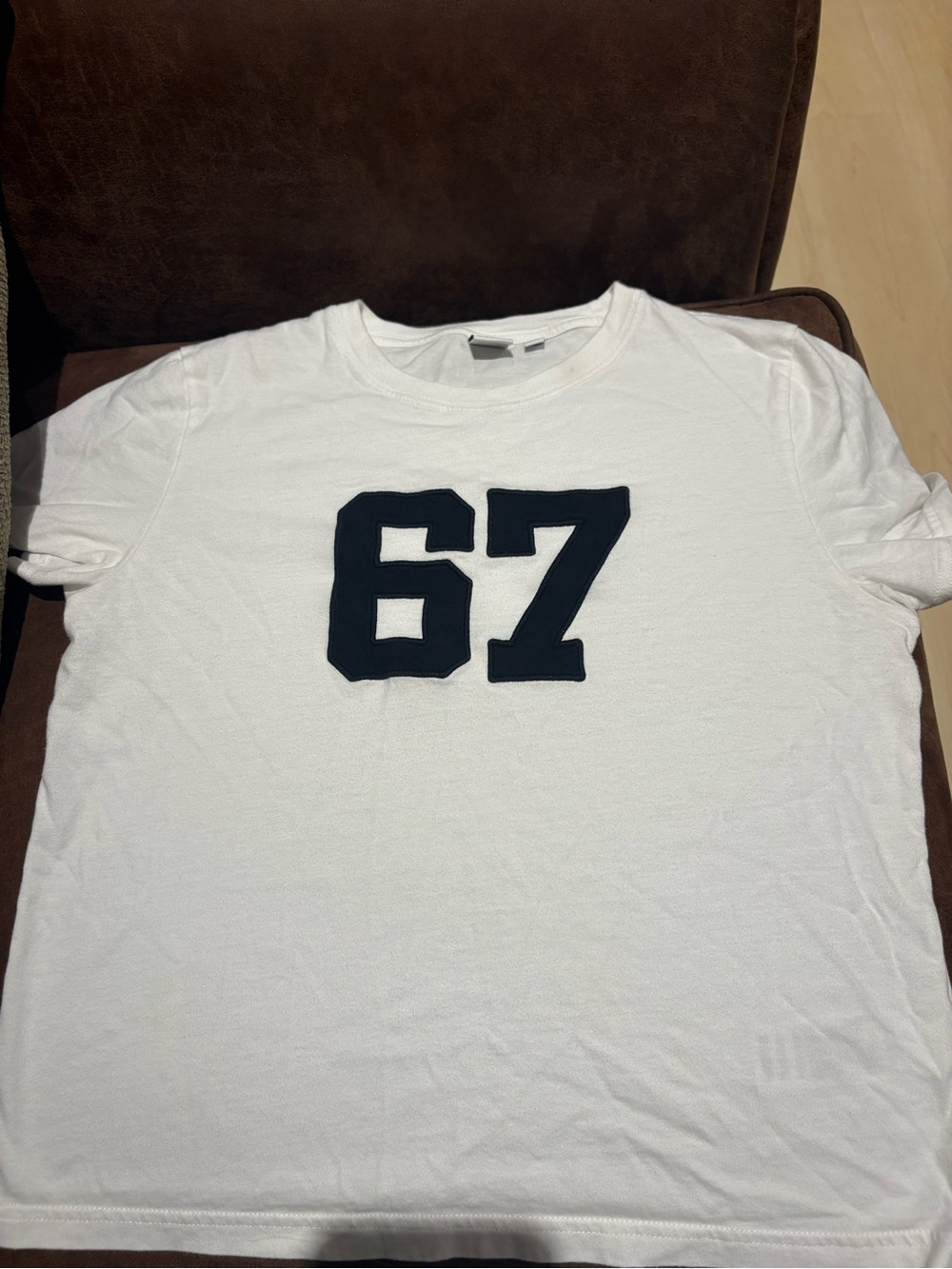 Aritzia TNA Soft Feels All Times Short Sleeve Tee with ‘67'